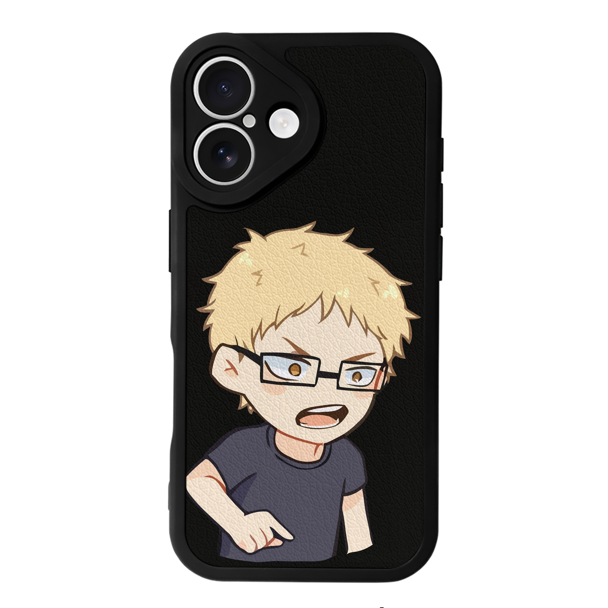 （画像用） ハイキュー!! Haikyu!! 【iPhone 16シリーズ対応】シリコンスマホケース（レザー調） 材質：シリコン